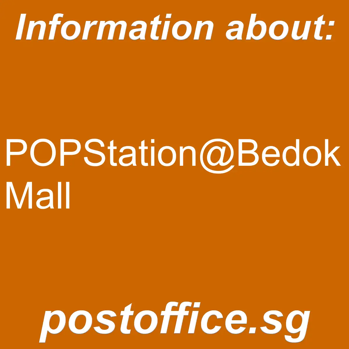 POPStation@Bedok Mall POPStation@Bedok Mall - POPStation@Bedok Mall