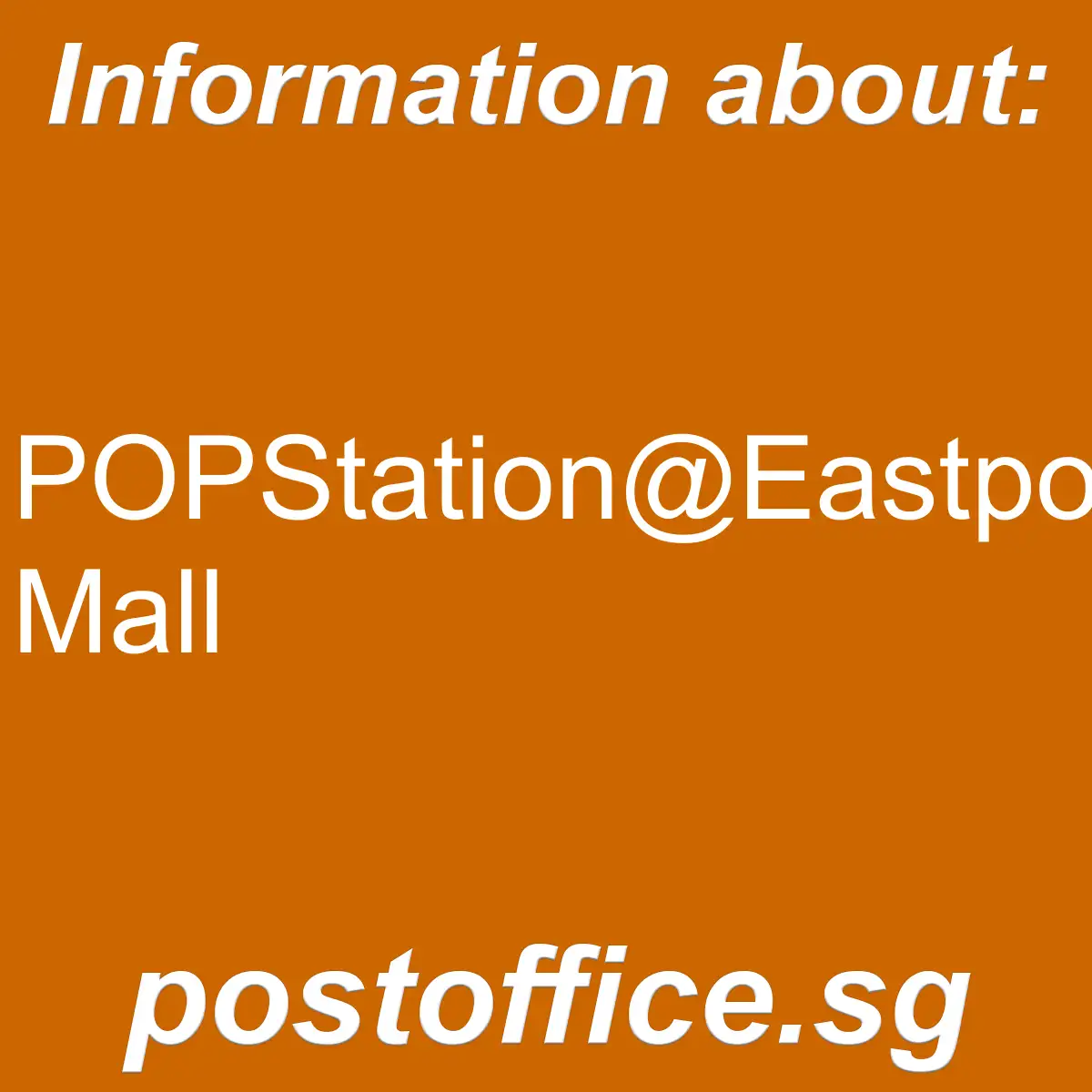 POPStation@Eastpoint Mall POPStation@Eastpoint Mall - POPStation@Eastpoint Mall