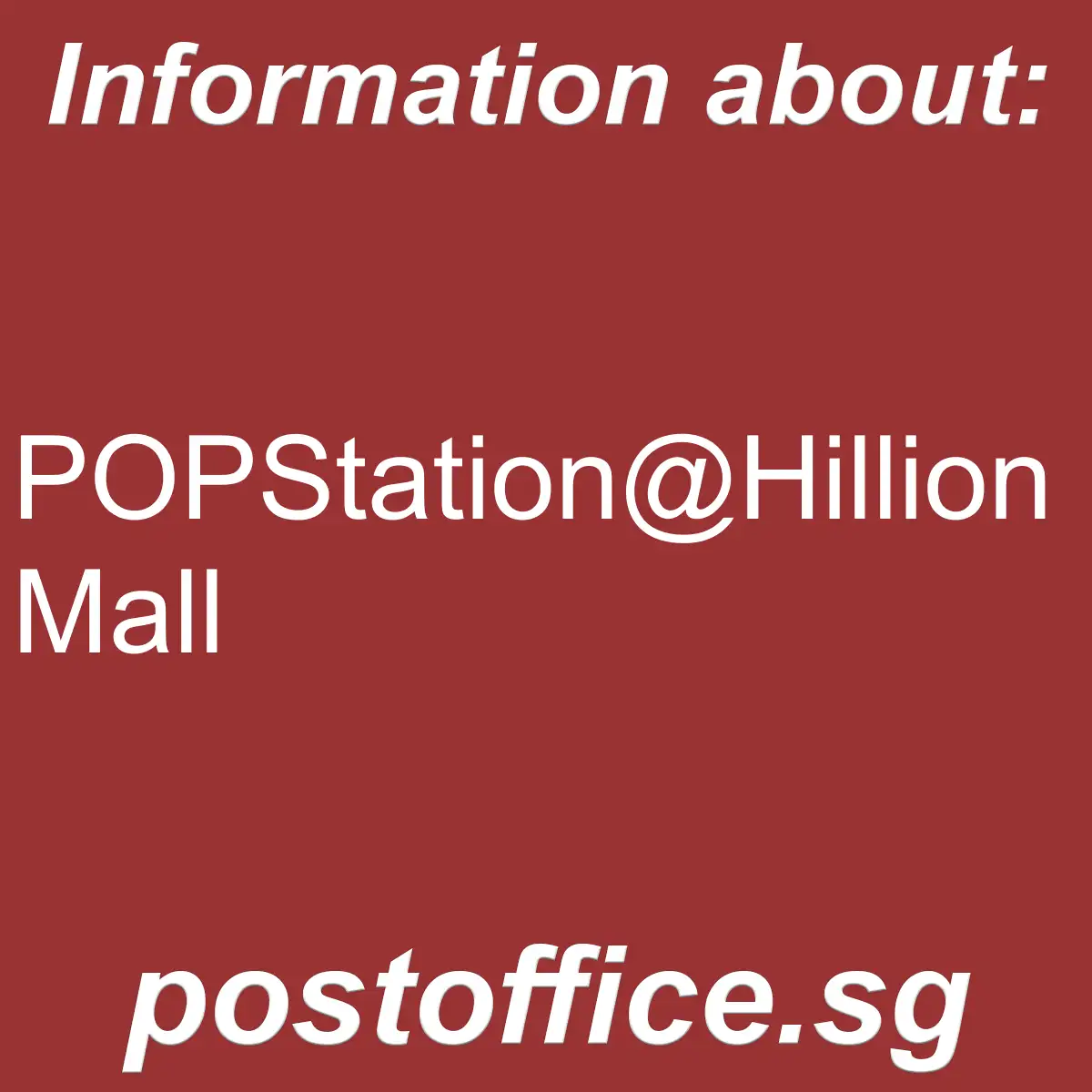 POPStation@Hillion Mall POPStation@Hillion Mall - POPStation@Hillion Mall