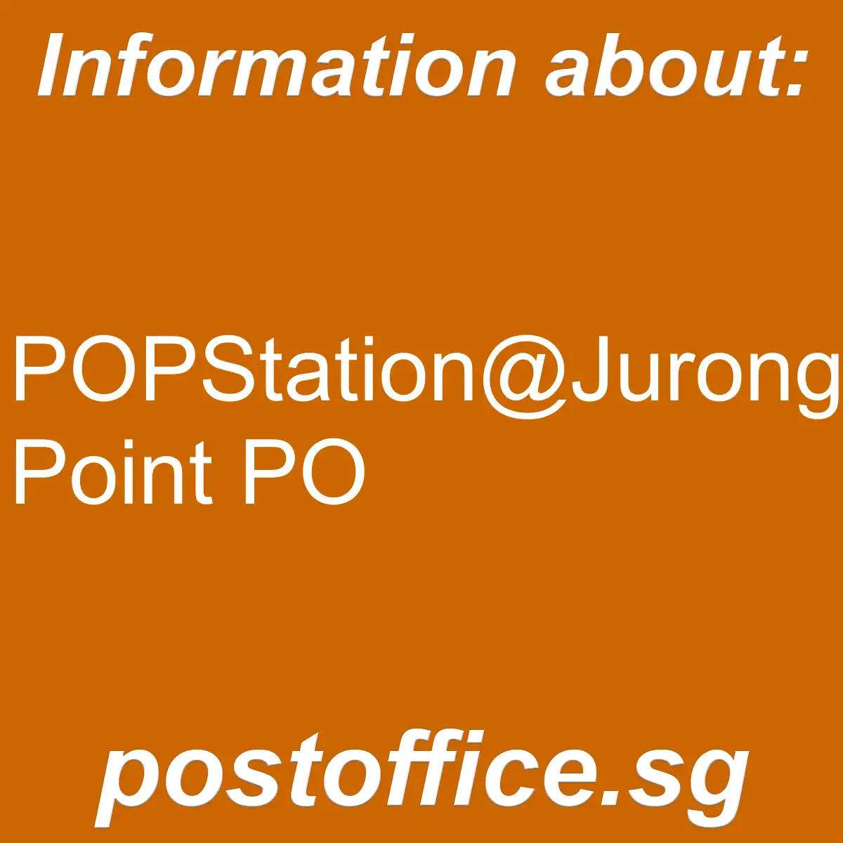 POPStation@Jurong Point PO POPStation@Jurong Point PO - POPStation@Jurong Point PO