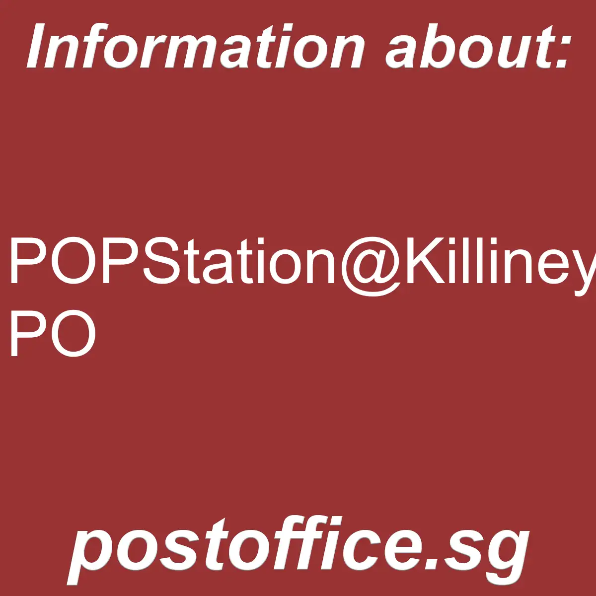 POPStation@Killiney PO POPStation@Killiney PO - POPStation@Killiney PO
