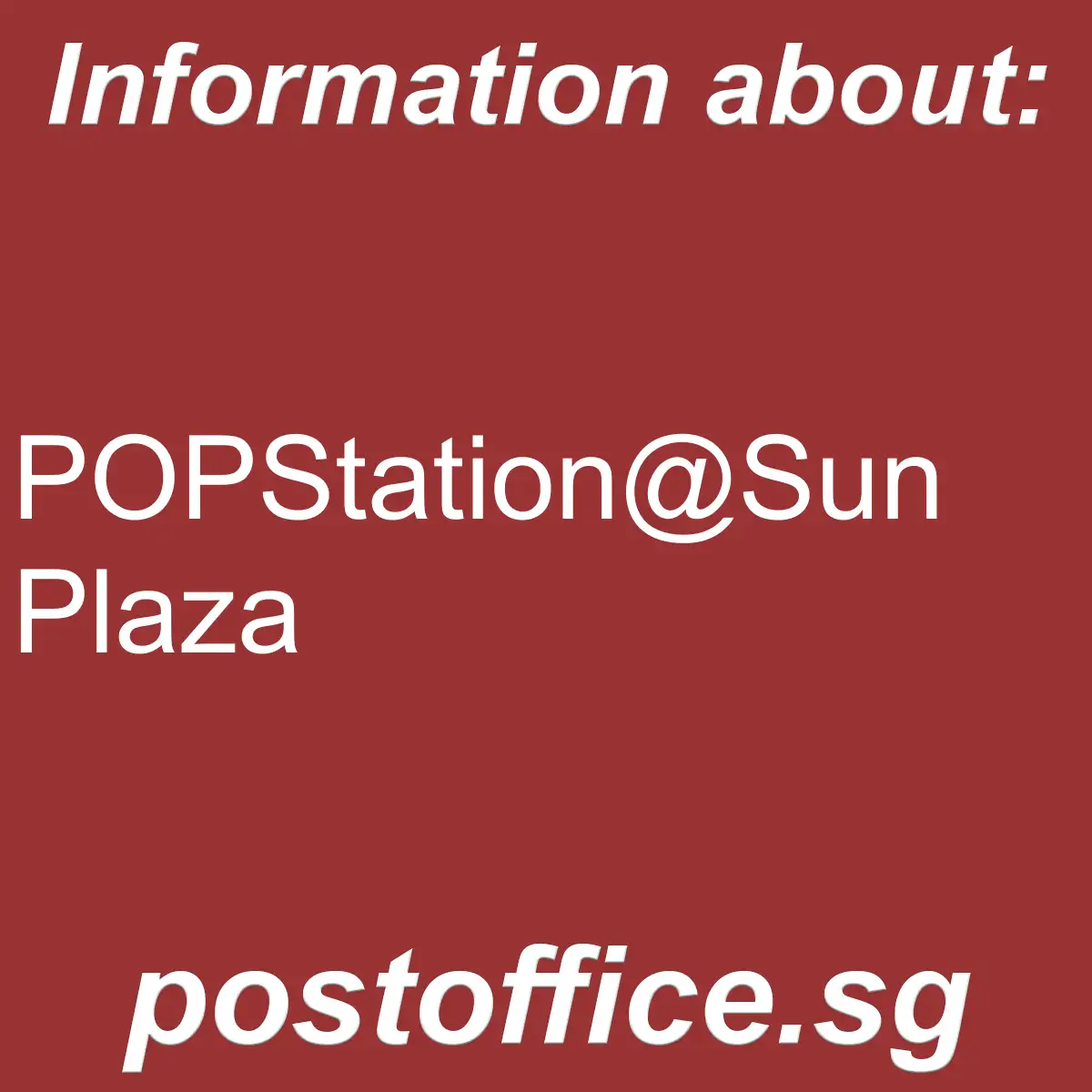 POPStation@Sun Plaza POPStation@Sun Plaza - POPStation@Sun Plaza