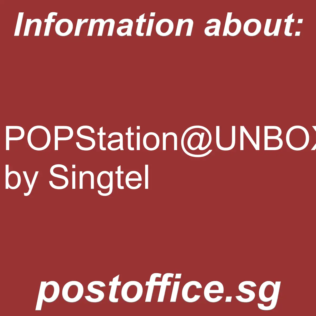 POPStation@UNBOXED by Singtel POPStation@UNBOXED by Singtel - POPStation@UNBOXED by Singtel