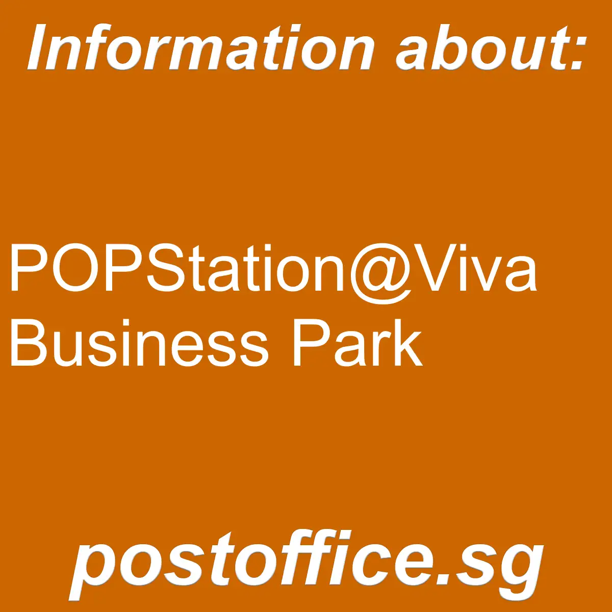 POPStation@Viva Business Park POPStation@Viva Business Park - POPStation@Viva Business Park