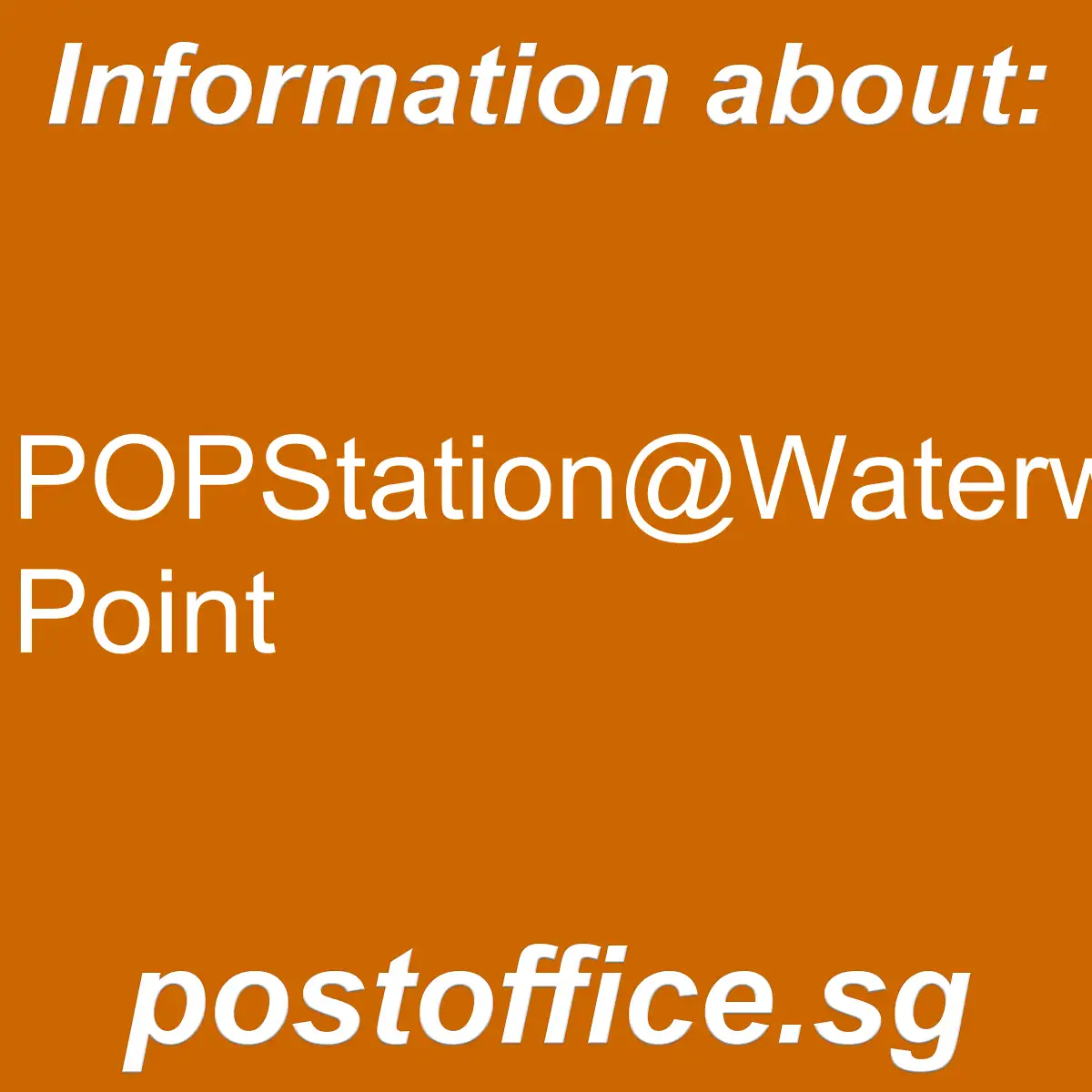 POPStation@Waterway Point POPStation@Waterway Point - POPStation@Waterway Point