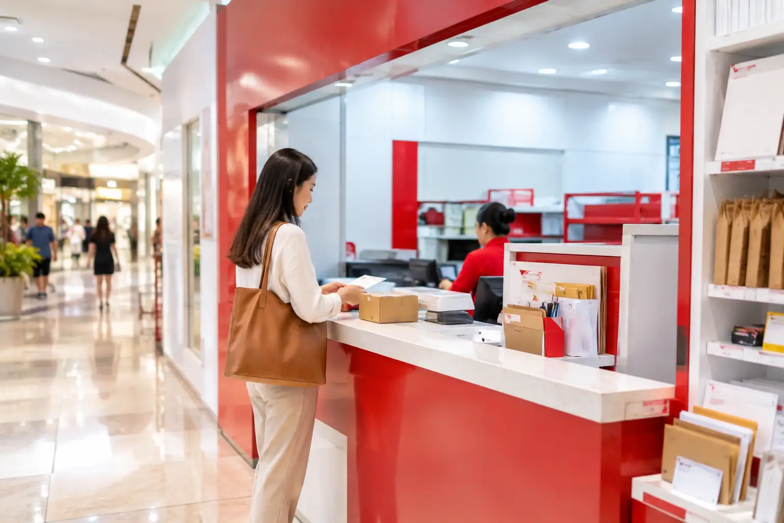 post office in a singapore shopping mall featured - Singapore Post Offices Information